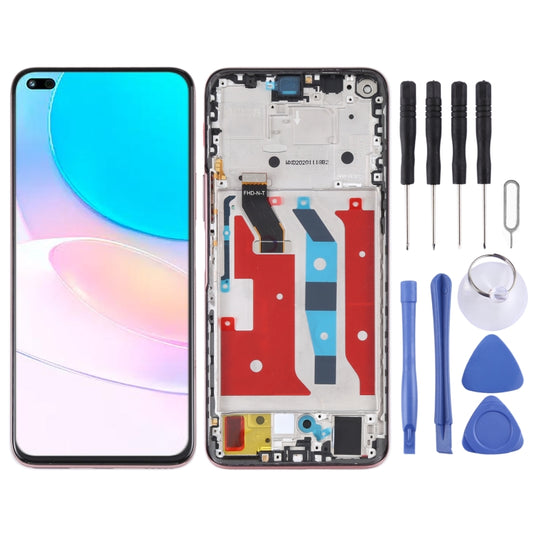 Original LCD Screen and Digitizer Full Assembly with Frame for Huawei Nova 8i (Pink) - LCD Screen by buy2fix | Online Shopping UK | buy2fix