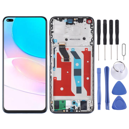 Original LCD Screen and Digitizer Full Assembly with Frame for Huawei Nova 8i (Blue) - LCD Screen by buy2fix | Online Shopping UK | buy2fix