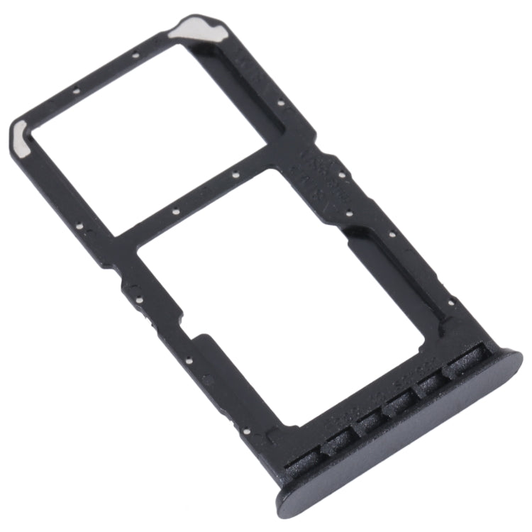 For OPPO A96 4G SIM Card Tray + SIM / Micro SD Card Tray (Black) - Repair & Spare Parts by buy2fix | Online Shopping UK | buy2fix