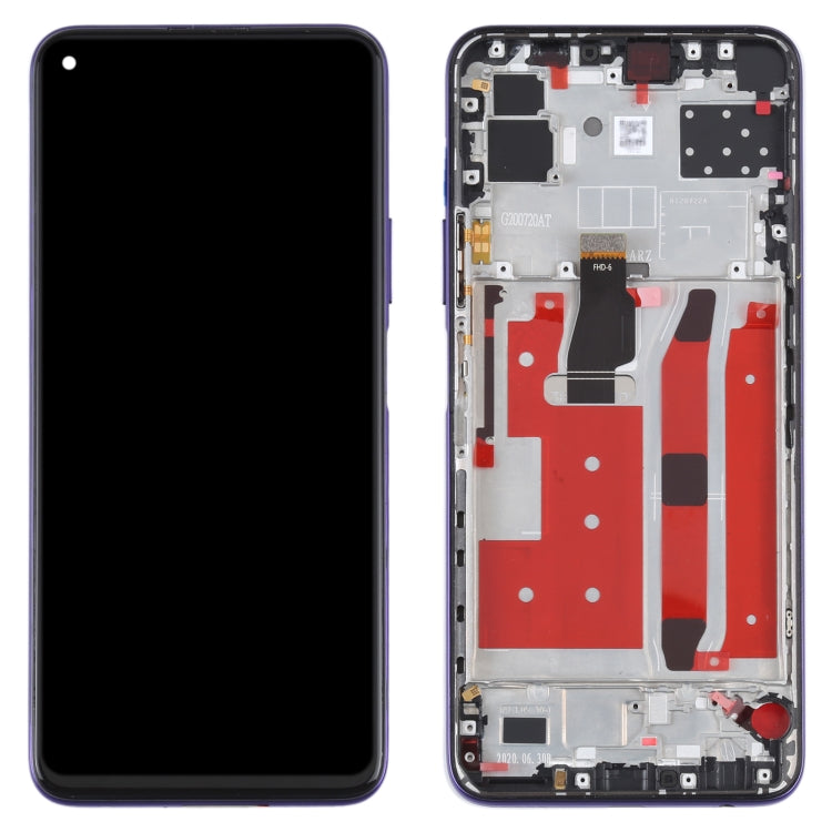 Original LCD Screen For Huawei Nova 7 SE / Honor 30S Digitizer Full Assembly with Frame(Purple) - Repair & Spare Parts by buy2fix | Online Shopping UK | buy2fix