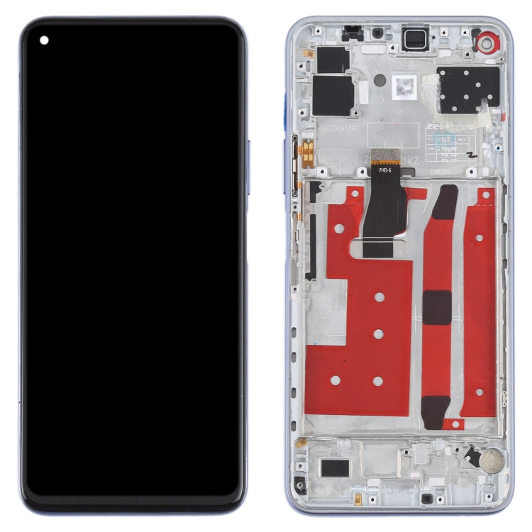Original LCD Screen For Huawei Nova 7 SE / Honor 30S Digitizer Full Assembly with Frame(Silver) - Repair & Spare Parts by buy2fix | Online Shopping UK | buy2fix