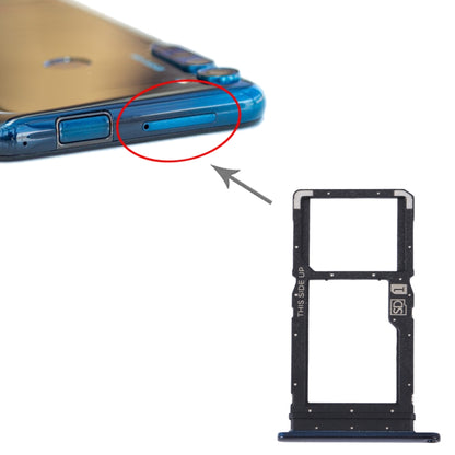 For Motorola Moto One Fusion Plus Original SIM Card Tray + Micro SD Card Tray (Blue) - Repair & Spare Parts by buy2fix | Online Shopping UK | buy2fix