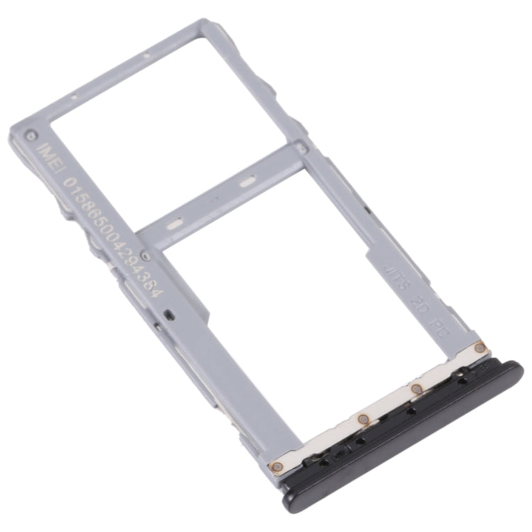 For TCL 20Y Original SIM Card Tray + Micro SD Card Tray (Black) - For TCL by buy2fix | Online Shopping UK | buy2fix