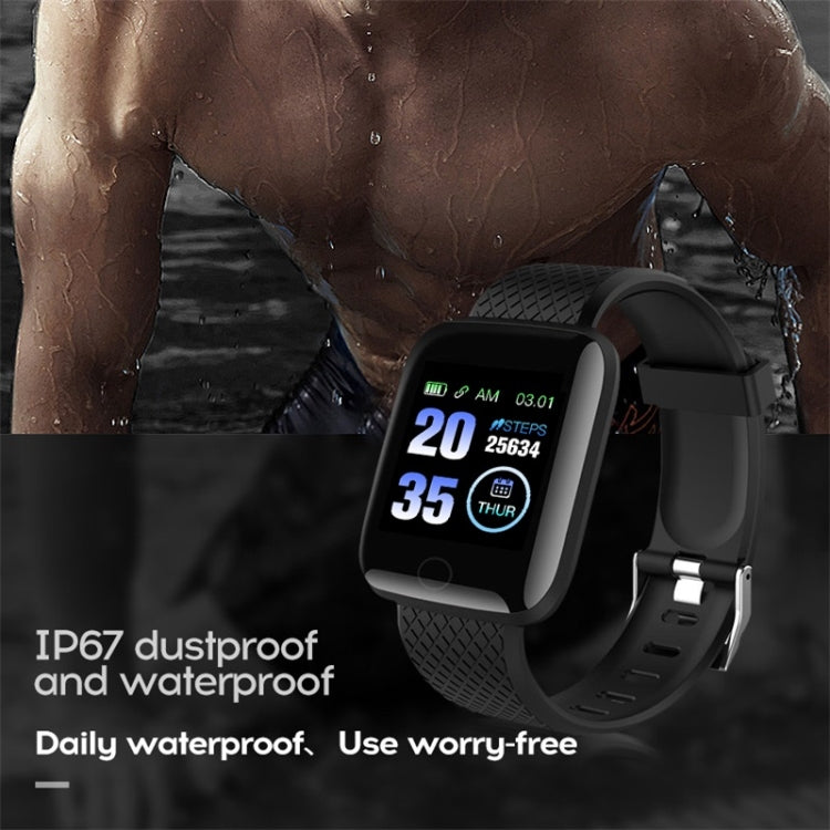 116plus 1.3 inch Color Screen Smart Bracelet IP67 Waterproof, Support Call Reminder/ Heart Rate Monitoring /Blood Pressure Monitoring/ Sleep Monitoring/Excessive Sitting Reminder/Blood Oxygen Monitoring(Blue) - Smart Wear by buy2fix | Online Shopping UK | buy2fix