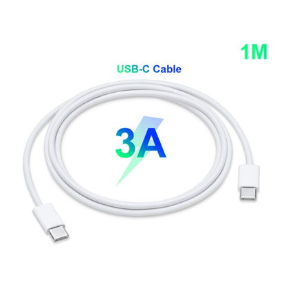 2 in 1 Single USB-C / Type-C Port Travel Charger + 3A PD 3.0 USB-C / Type-C to USB-C / Type-C Fast Charge Data Cable Set, Cable Length: 1m(US Plug) - Mobile Accessories by buy2fix | Online Shopping UK | buy2fix