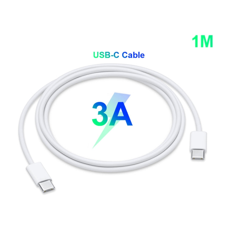 2 in 1 Single USB-C / Type-C Port Travel Charger + 3A PD 3.0 USB-C / Type-C to USB-C / Type-C Fast Charge Data Cable Set, Cable Length: 1m(EU Plug) - Mobile Accessories by buy2fix | Online Shopping UK | buy2fix