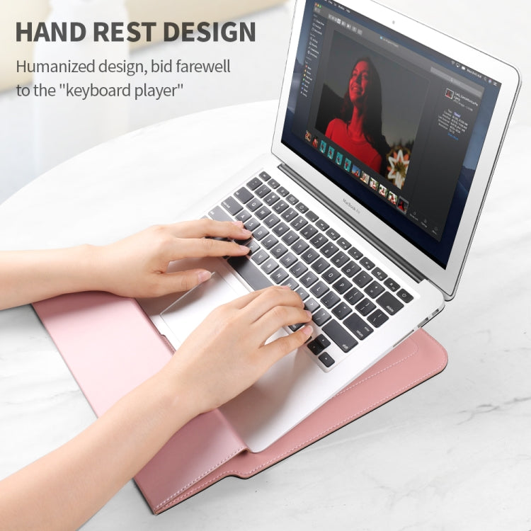 4 in 1 Universal Laptop Holder PU Waterproof Protection Wrist Laptop Bag, Size:13/14inch(Red) - 13.3 inch by buy2fix | Online Shopping UK | buy2fix