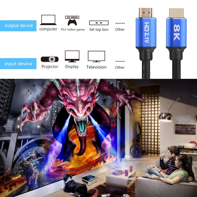 HD08 8K Ultra Clear HDMI 2.1 TV Computer Projection Set-top Box HDMI Cable, Cable Length:0.5m -  by buy2fix | Online Shopping UK | buy2fix