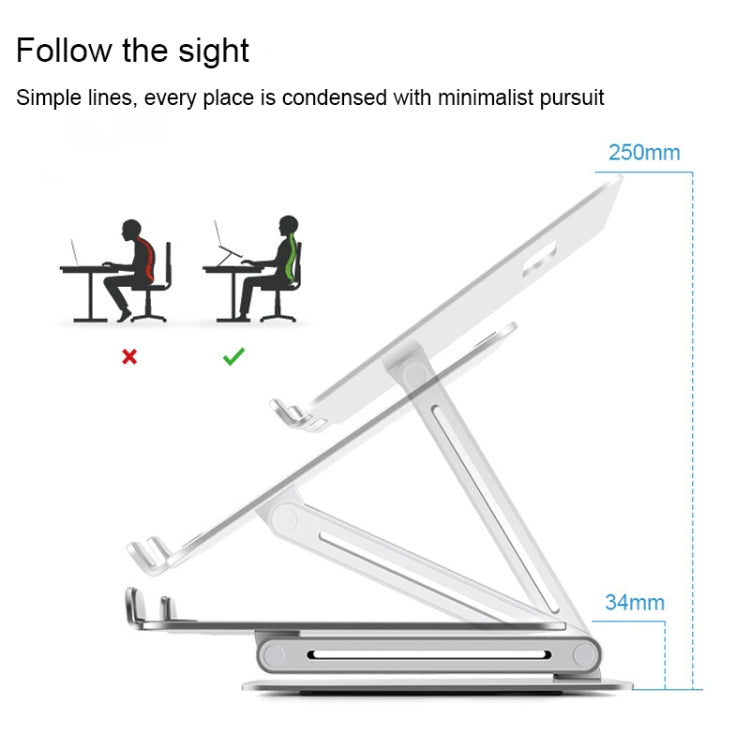 AP-2V Aluminum Alloy Laptop Stand - Computer & Networking by buy2fix | Online Shopping UK | buy2fix