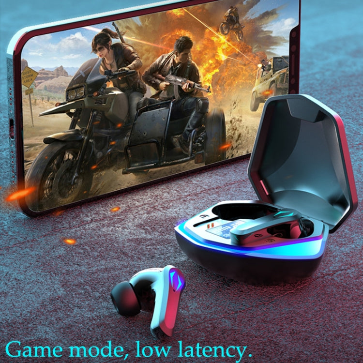 TWS-Y03 Bluetooth 5.2 Zero Delay Game Earphones with LED Digital Display Charging Box(Black) - TWS Earphone by buy2fix | Online Shopping UK | buy2fix