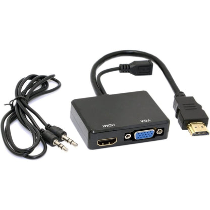 Multi-screen Display One-to-two HDMI to VGA Converter - Converter by buy2fix | Online Shopping UK | buy2fix