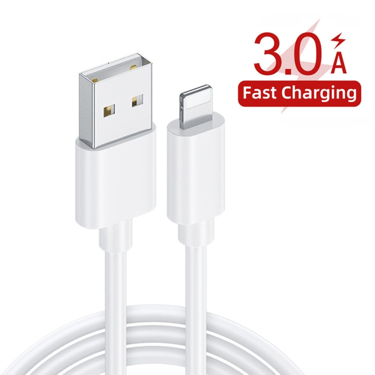 PD03 20W PD3.0 + QC3.0 USB Charger with USB to 8 Pin Data Cable, EU Plug(White) - Apple Accessories by buy2fix | Online Shopping UK | buy2fix