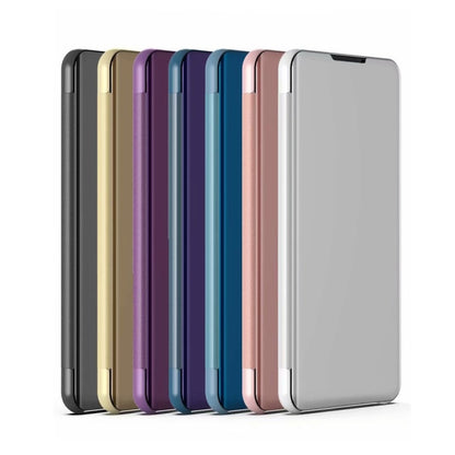 For Xiaomi 12 / 12X  Plated Mirror Horizontal Flip Leather Case with Holder(Gold) - 12 Cases by buy2fix | Online Shopping UK | buy2fix