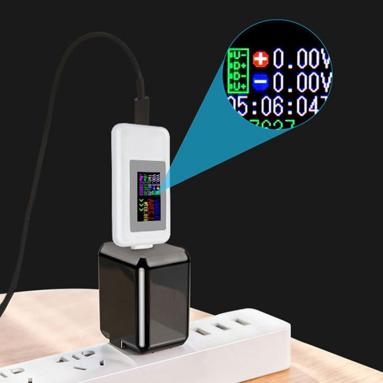 KWS-MX18 10 in 1 USB DC Tester Current 4-30V Voltage Meter Timing Ammeter Digital Meter(White) - Consumer Electronics by buy2fix | Online Shopping UK | buy2fix