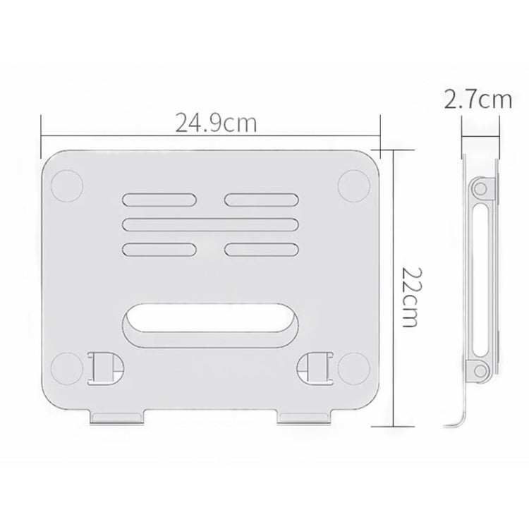 BONERUY P43P Folding Double-layer Aluminum Alloy Notebook Tablet Stand - Computer & Networking by BONERUY | Online Shopping UK | buy2fix