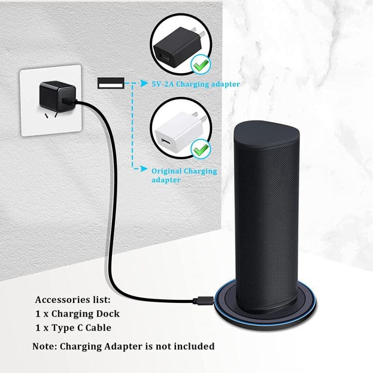 For Sonos Roam Bluetooth Speaker Magnetic Wireless Charger Charging Dock - Other Accessories by buy2fix | Online Shopping UK | buy2fix