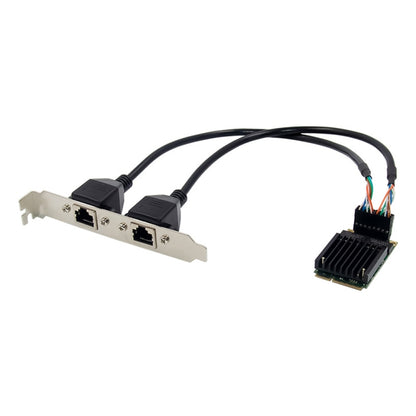 ST7251 MiniPCIE I350 Dual RJ45 Ports Server NIC 82583V - USB Network Adapter by buy2fix | Online Shopping UK | buy2fix