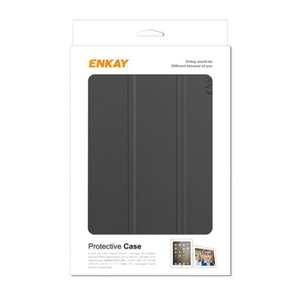 For Amazon Kindle 2022 Gen11 ENKAY Custer Texture Leather Smart Case(Black) - Amazon by ENKAY | Online Shopping UK | buy2fix