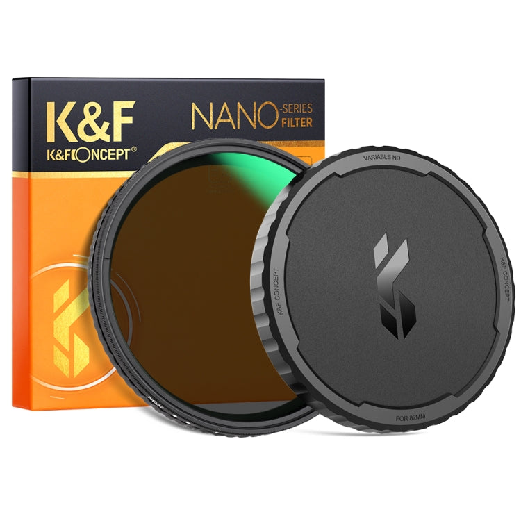 K&F CONCEPT KF01.1725 82mm ND2-ND32 Variable Fader ND Filter Lens with Lens Cap - Camera Accessories by K&F | Online Shopping UK | buy2fix