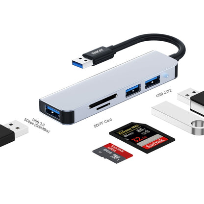 ENKAY Hat-Prince 5 in 1 Docking Station Adapter HUB SD/TF Card Reader, Interface:USB 3.0 - USB 3.0 HUB by ENKAY | Online Shopping UK | buy2fix