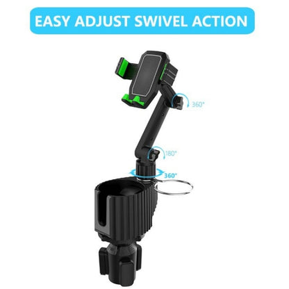 A02 Multifunctional Dual Cup Holder Expander 3 in 1 Adjustable Car Holder Phone Holder - In Car by buy2fix | Online Shopping UK | buy2fix