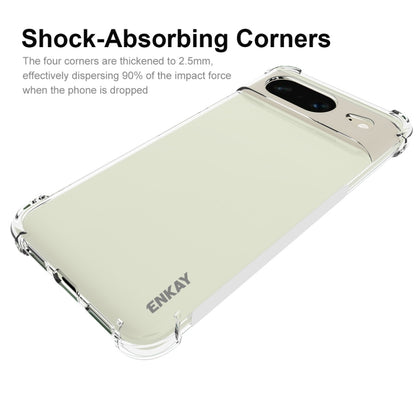 For Google Pixel 8 ENKAY Hat-Prince Transparent TPU Shockproof Phone Case - Google Cases by ENKAY | Online Shopping UK | buy2fix