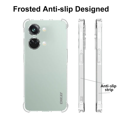 For OnePlus Ace 2V 5G ENKAY Clear TPU Shockproof Anti-slip Phone Case - OnePlus Cases by ENKAY | Online Shopping UK | buy2fix