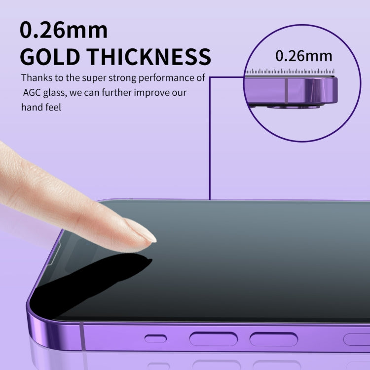 For iPhone 14 Pro ENKAY Hat-Prince 25 Degree Privacy 8K UHD AGC Tempered Glass Film - iPhone 14 Pro Tempered Glass by ENKAY | Online Shopping UK | buy2fix