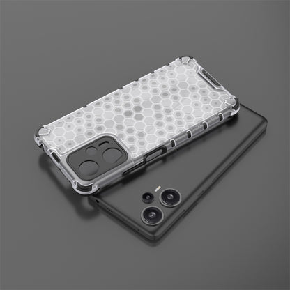 For Xiaomi Poco F5 Pro Shockproof Honeycomb Phone Case(Black) - Xiaomi Cases by buy2fix | Online Shopping UK | buy2fix