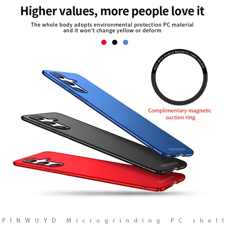 For Samsung Galaxy A34 5G PINWUYO Magnetic Magsafe Frosted PC Ultra-thin Hard Phone Case(Red) - Galaxy Phone Cases by PINWUYO | Online Shopping UK | buy2fix