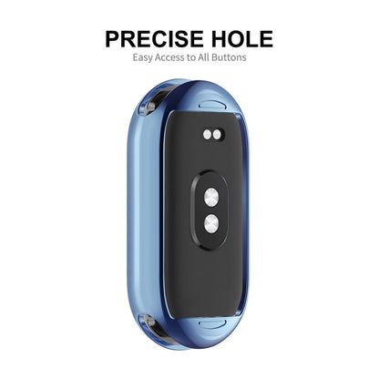 For Xiaomi Mi Band 8 ENKAY Hat-Prince Full Coverage Electroplated Soft TPU Watch Case with Screen Protection(Pink) - Watch Cases by ENKAY | Online Shopping UK | buy2fix