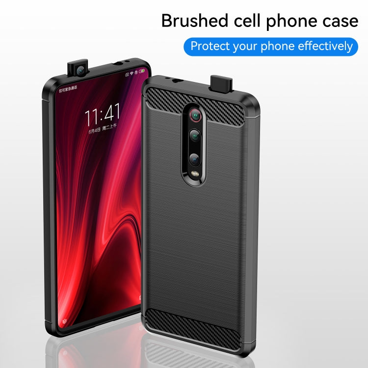 For Xiaomi Redmi K20 / K20 Pro / Mi 9T / 9T Pro Brushed Texture Carbon Fiber TPU Case - Xiaomi Cases by buy2fix | Online Shopping UK | buy2fix