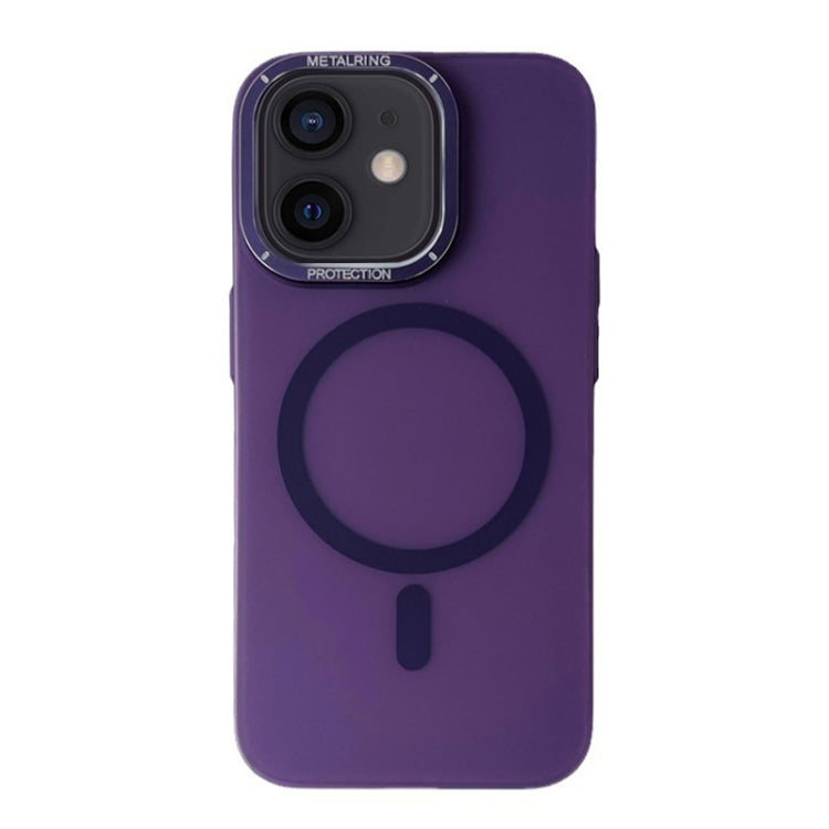 For iPhone 12 Frosted PC MagSafe TPU Phone Case(Purple) - iPhone 12 / 12 Pro Cases by buy2fix | Online Shopping UK | buy2fix