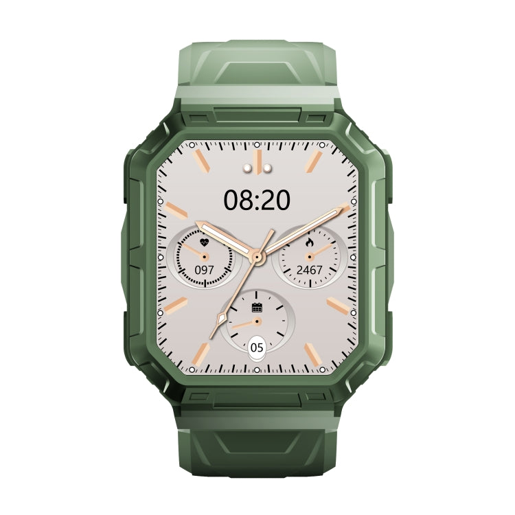 WS-5 1.86 inch Color Screen Smart Watch,Support Heart Rate / Blood Pressure / Blood Oxygen / Blood Sugar Monitoring(Green) - Smart Watches by buy2fix | Online Shopping UK | buy2fix