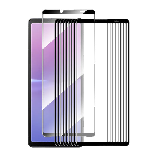 For Sony Xperia 10 V 10pcs ENKAY Full Glue High Aluminum-silicon Tempered Glass Film - Sony Tempered Glass by ENKAY | Online Shopping UK | buy2fix