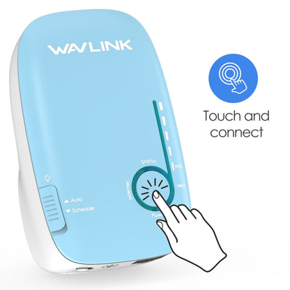 WAVLINK WN576K2 AC1200 Household WiFi Router Network Extender Dual Band Wireless Repeater, Plug:UK Plug (Blue) - Wireless Routers by WAVLINK | Online Shopping UK | buy2fix