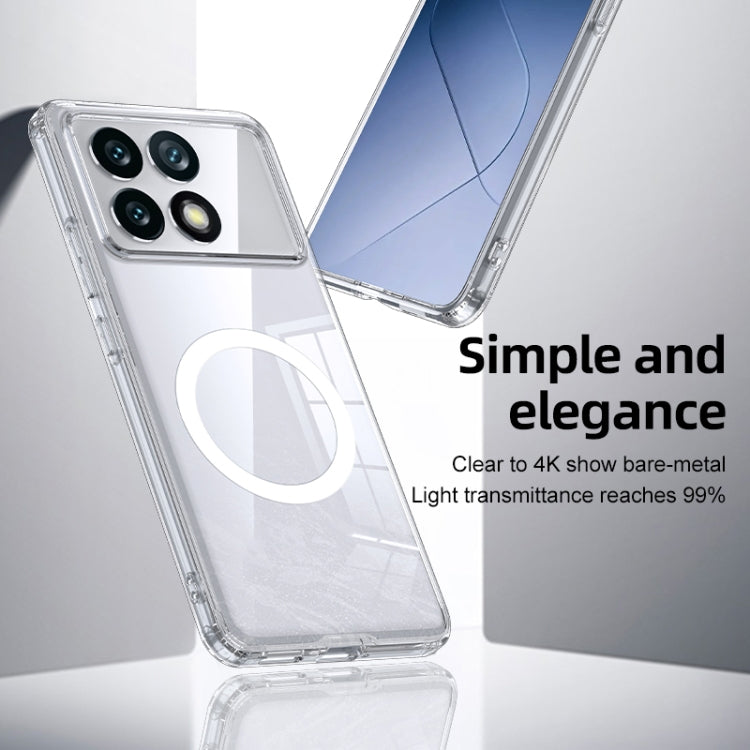 For Xiaomi Redmi K70 MagSafe Armor Clear TPU Hybrid PC Phone Case(Scrub Black) - K70 Cases by buy2fix | Online Shopping UK | buy2fix