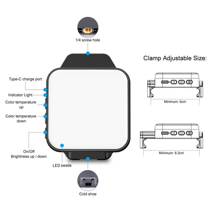 VLOGLITE W66 For Food Jewelry Photographic Light Pocket Phone Fill Light with Clamp -  by VLOGLITE | Online Shopping UK | buy2fix