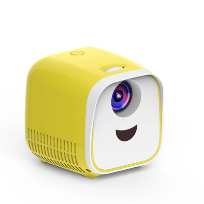 L1 Children Projector Mini LED Portable Home Speaker Projector, EU Plug(Yellow) - Consumer Electronics by buy2fix | Online Shopping UK | buy2fix