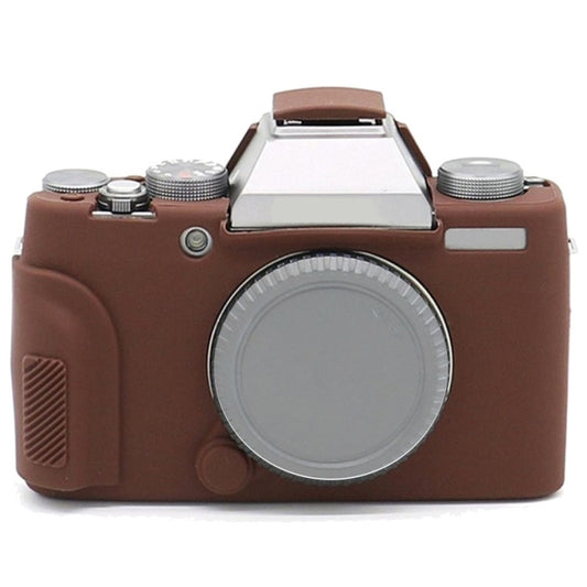 Richwell Soft Silicone TPU Skin Body Rubber Camera Case Bag Full Cover for Fujifilm Fuji X-T100 Digital Camera(Coffee) - Camera Accessories by Richwell | Online Shopping UK | buy2fix