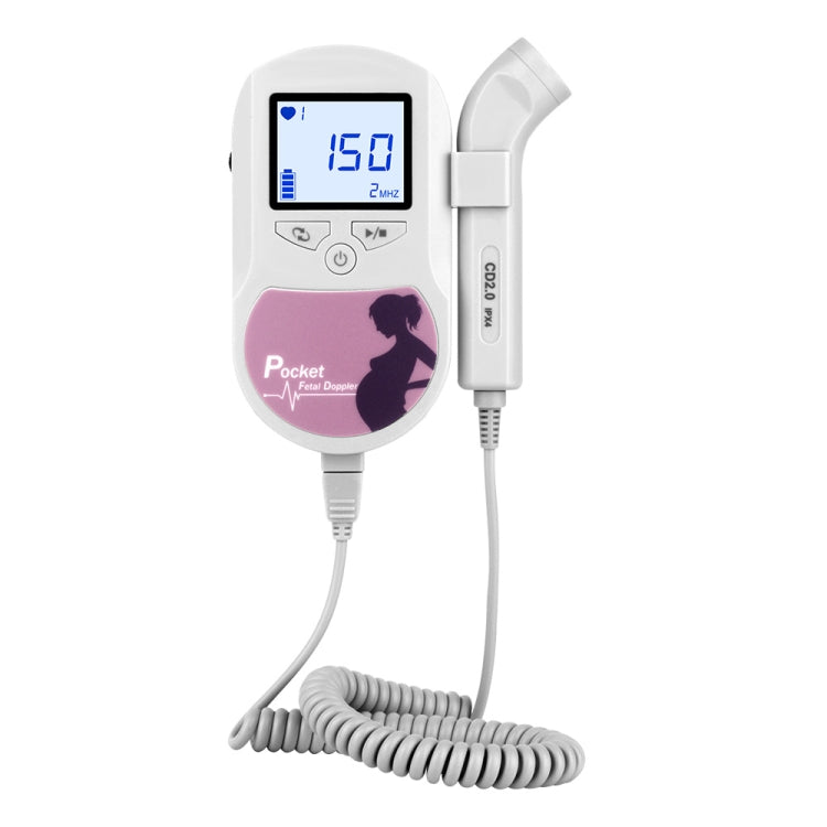 Baby Sound C   Fetal Doppler Prenatal Pocket Digital  Ultrasound Detector Angel Heartbeat Pregnant Doppler Prenatal Monitor(Blue) - Heart Rate Monitoring by buy2fix | Online Shopping UK | buy2fix