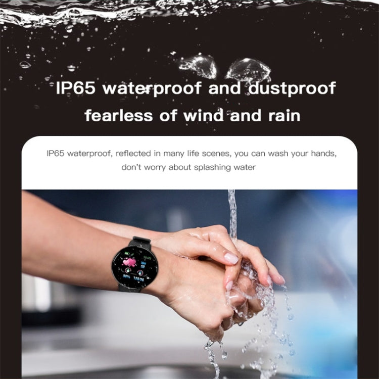 D18 1.3inch TFT Color Screen Smart Watch IP65 Waterproof,Support Call Reminder /Heart Rate Monitoring/Blood Pressure Monitoring/Sleep Monitoring(Blue) - Smart Wear by buy2fix | Online Shopping UK | buy2fix