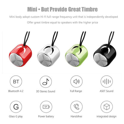 M9 Bluetooth5.0 Subwoofer Portable Speaker Aluminium Alloy Body Music Player(Red) - Mini Speaker by buy2fix | Online Shopping UK | buy2fix