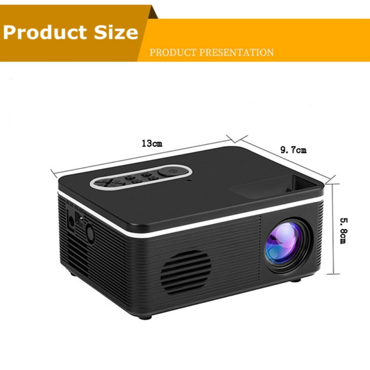 S361 80 lumens 320 x 240 Pixel Portable Mini Projector, Support 1080P, UK Plug(White) - Consumer Electronics by buy2fix | Online Shopping UK | buy2fix