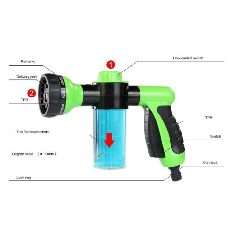 Professional  Multifunction Auto Foam Car Washer 3 Grade High Pressure Water Nozzle - Car Washer & Accessories by VODOOL | Online Shopping UK | buy2fix