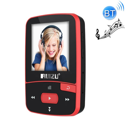 Original RUIZU X50 Sport Bluetooth MP3 Player 8gb Clip Mini with Screen Support FM,Recording,E-Book,Clock,Pedometer - Consumer Electronics by buy2fix | Online Shopping UK | buy2fix