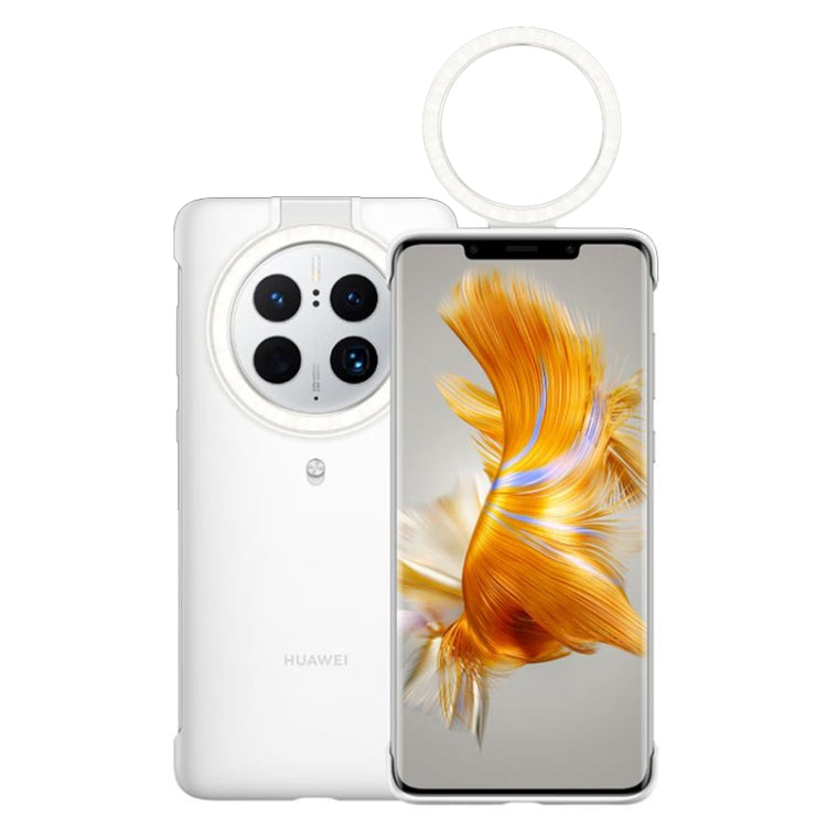 For HUAWEI Mate 50 Pro Original HUAWEI Ring Flash Smart Phone Case(White) - Huawei Cases by Huawei | Online Shopping UK | buy2fix