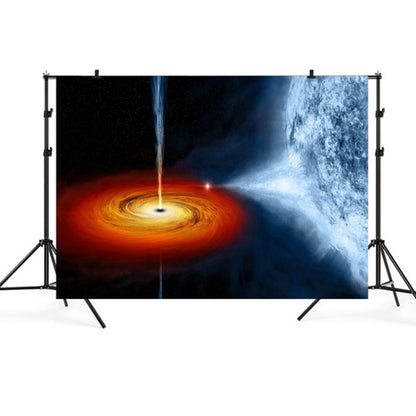 2.1m x 1.5m Black Hole Starry Sky Theme Party Children's Studio Photography Background Cloth(TK14) - Camera Accessories by buy2fix | Online Shopping UK | buy2fix