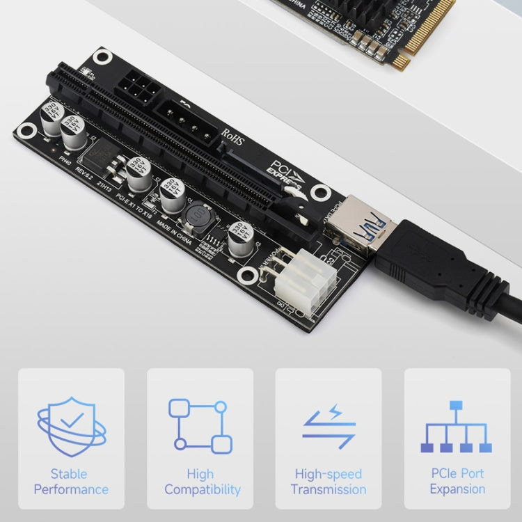 Waveshare PCIe X1 to PCIe X16 Expander, Using With M.2 to PCIe 4-Ch Expander, 24003 - Modules Expansions Accessories by Waveshare | Online Shopping UK | buy2fix