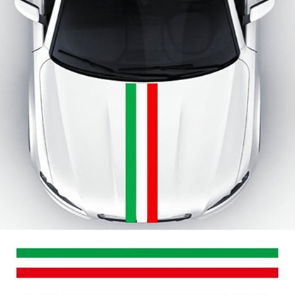 Flag Striped Car Hood Vinyl Sticker Body Decal(italy) - Decorative Sticker by buy2fix | Online Shopping UK | buy2fix